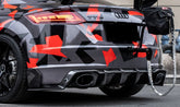 IPR Carbon Fiber Rear Diffuser & Rear Canards 3 Pcs for Audi TTRS 8S 2016-2019 Pre-facelift